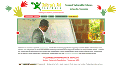 Desktop Screenshot of childrensaidtz.org