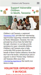 Mobile Screenshot of childrensaidtz.org
